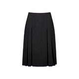 pleated midi skirt - charcoal