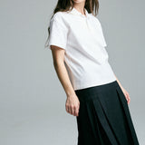 pleated midi skirt - charcoal
