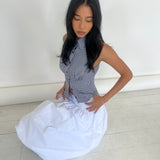 Bubble Midi Skirt | White