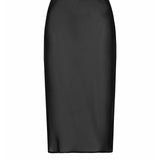 Sheer Midi Skirt | Black