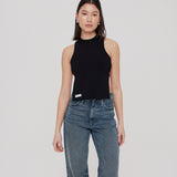 Backless Tie Top | Black