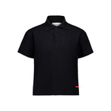 boxy polo - black