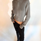 Cotton Cashmere Zip Up