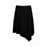 Asymmetric Bamboo Skirt | Black