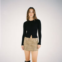 Leopard Print Soho Mini Skirt