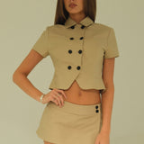 Trench Skort | Camel