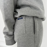 wide leg tracksuit pants | grey