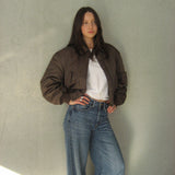 Chocolate Bomber Jacket