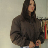 Chocolate Bomber Jacket