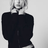 Cotton Cashmere Zip Up