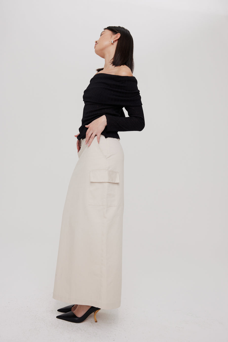 Soho Maxi Skirt | Beige